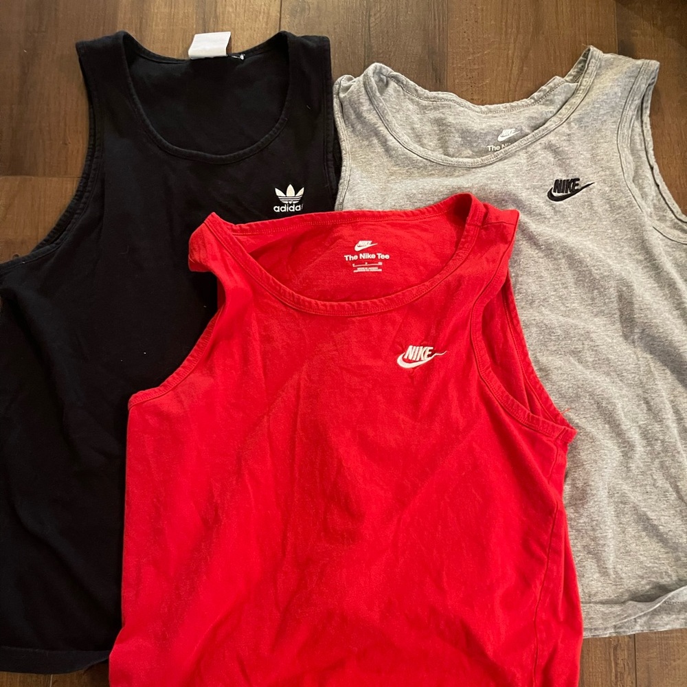 Nike and Adidas Cofton Tank tops